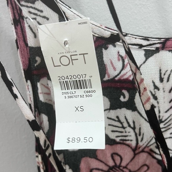Ann Taylor Loft strappy back floral maxi sundress size XS NWT - Picture 7 of 8